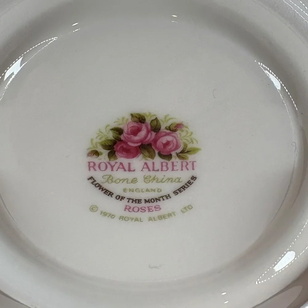 Royal‎ Albert Bone China Tea Saucer Flower of the Month Series June England 1970